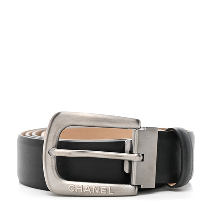 Chanel Calfskin Belt 95 38 Black 1 of 8