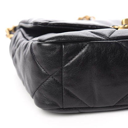 Chanel Goatskin Quilted Medium 19 Flap Black 8 of 10