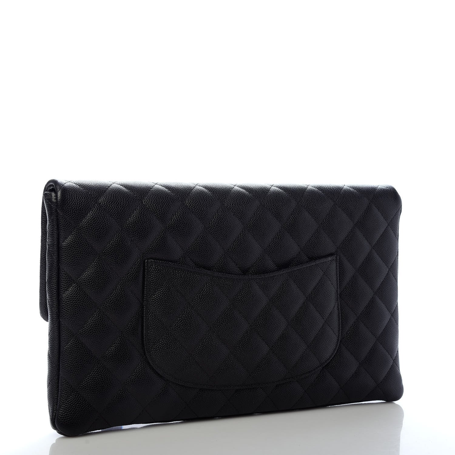 Chanel Caviar Quilted Flap Clutch Black 3 of 8