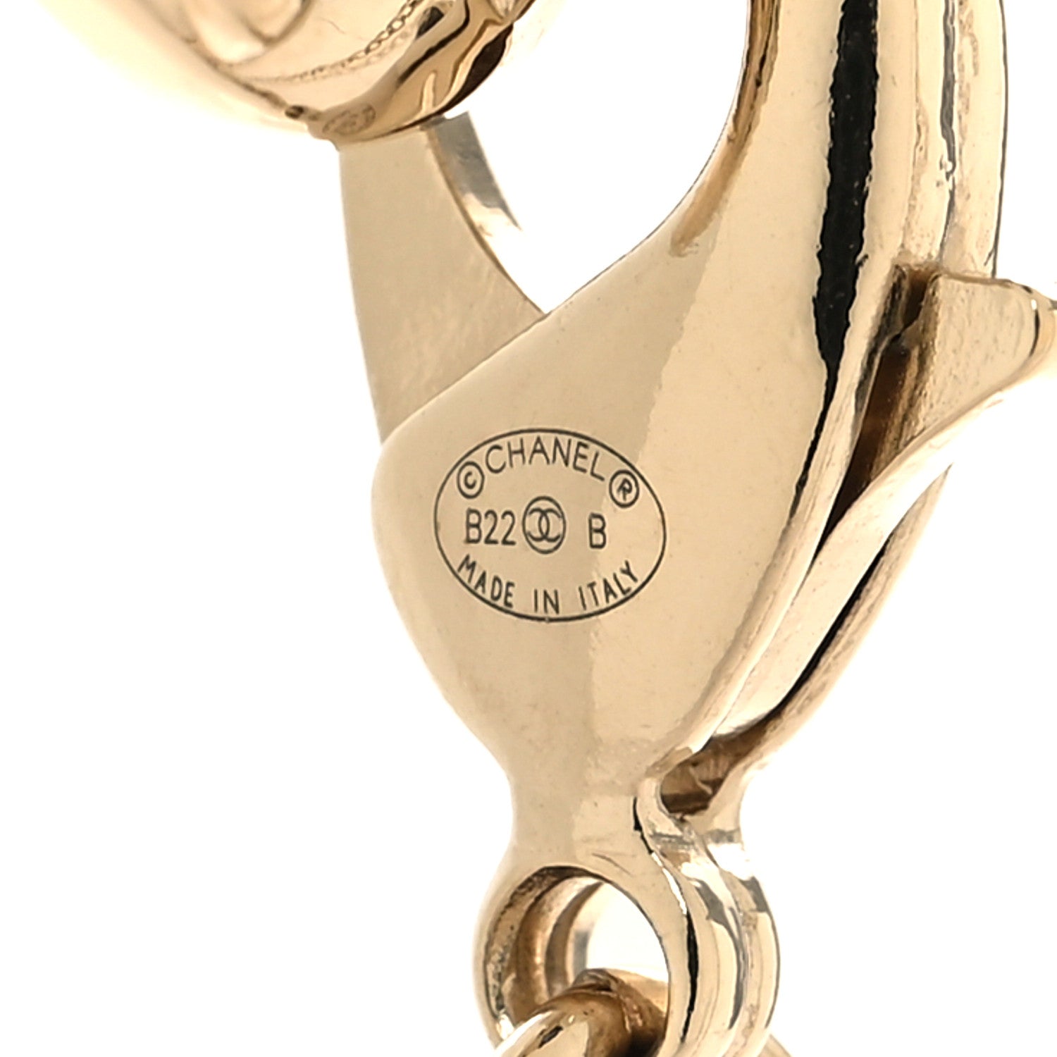 Chanel Metal CC Heart Locket Necklace Gold 5 of 7