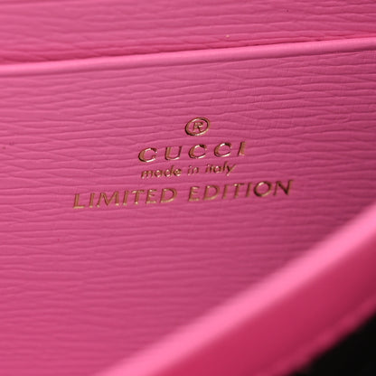 Gucci Calfskin Floral Print Mini Dionysus Chain Wallet Ivory Pink 6 of 11