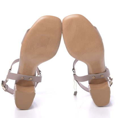 Valentino Garavani Calfskin Nappa Rockstud Spike 60mm Ankle Strap Sandals 36 Poudre 5 of 9