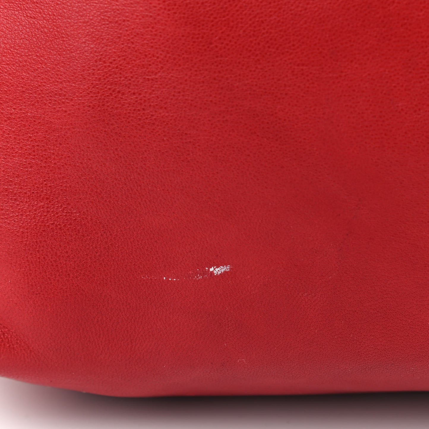 Lambskin Teddy Drawstring Bag Eros Red