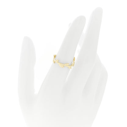 Tiffany 18K Yellow Gold Narrow Paloma Picasso Olive Leaf Band Ring 52 6 2 of 4