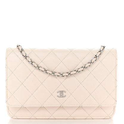 Chanel Caviar Quilted Wallet on Chain WOC White 1 of 12