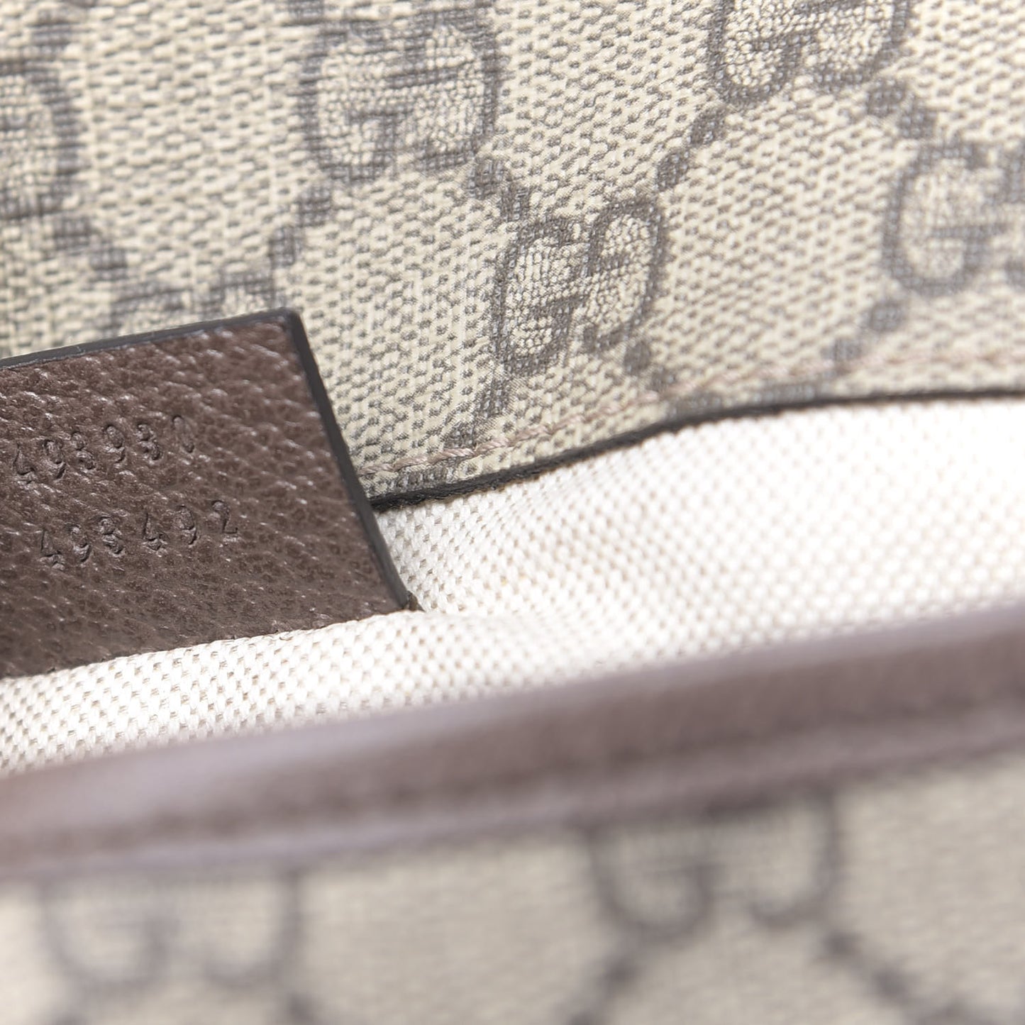 GG Supreme Monogram Neo Vintage Web Belt Bag Brown
