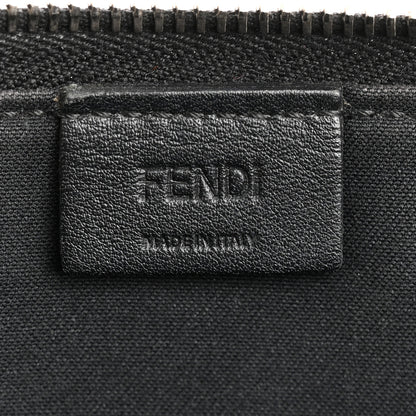 Fendi Vitello Liberty Fun Fair Studded Zip Around Pouch Black Multicolor 6 of 12