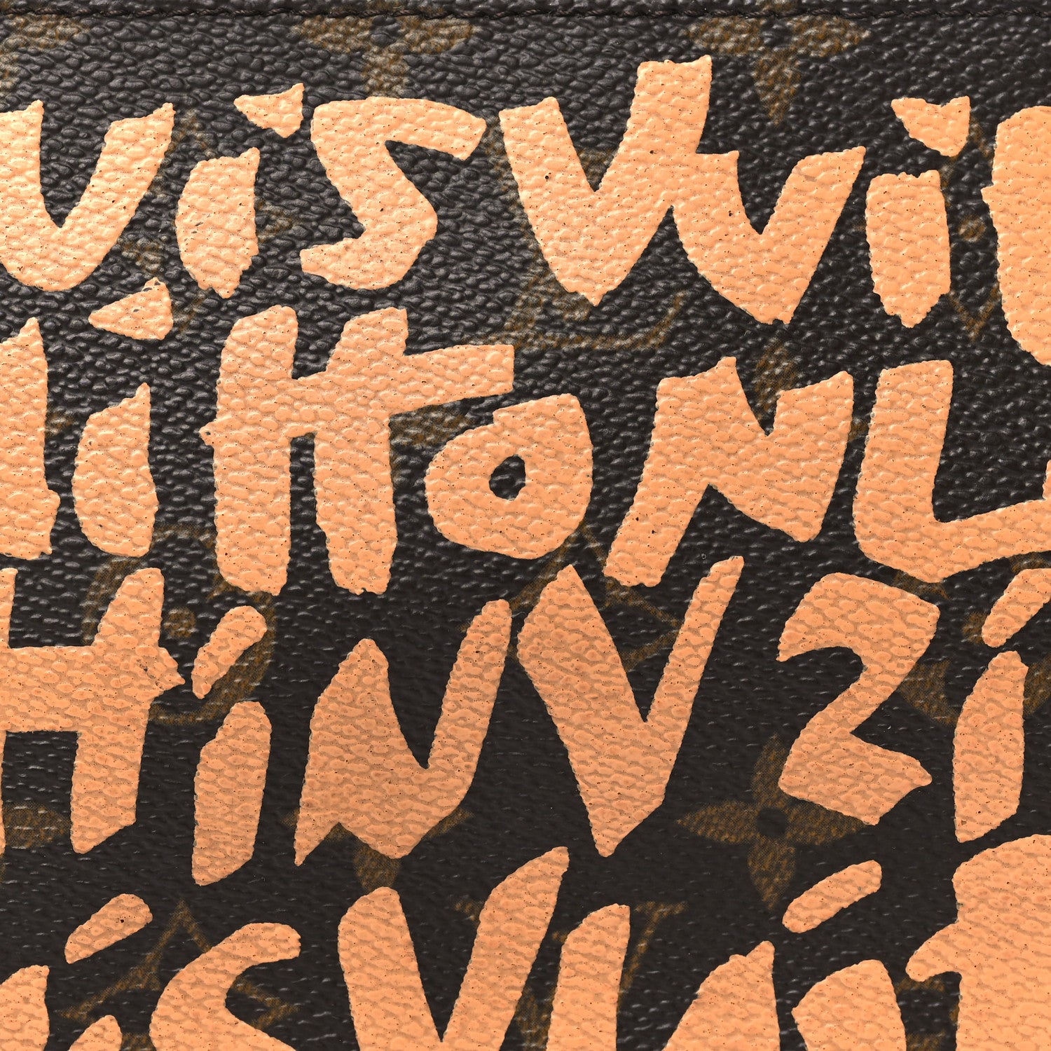 Louis Vuitton Monogram Graffiti Pochette Accessories Peach 7 of 10