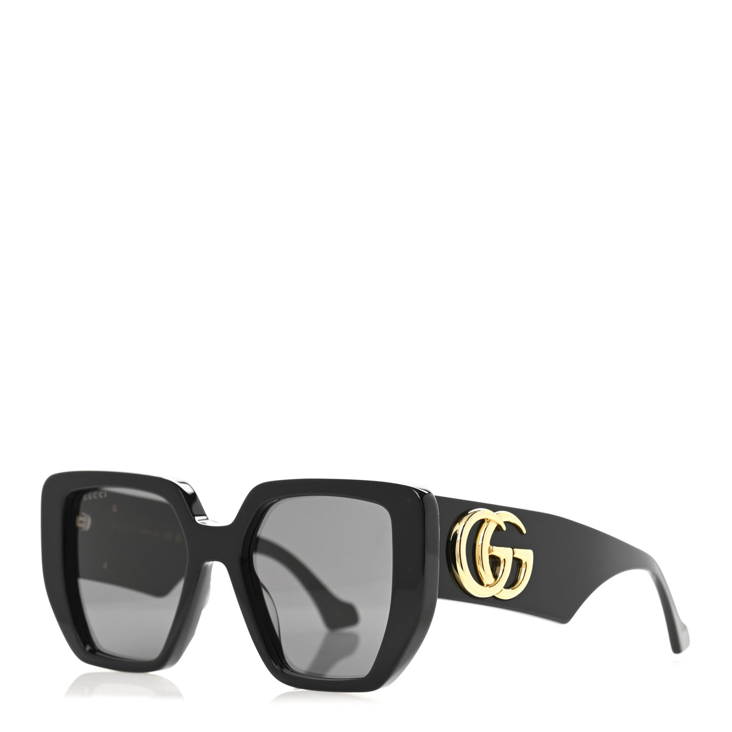 Acetate Square Frame Sunglasses GG0956S Black