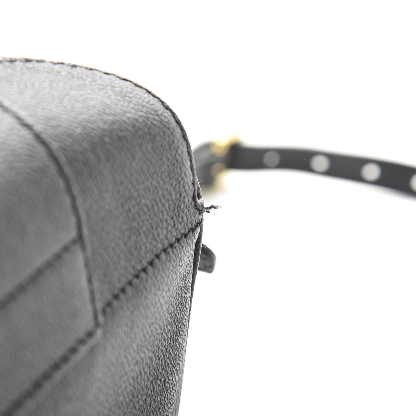 Soft Grain Calfskin Small Buckle Zip Bag Black