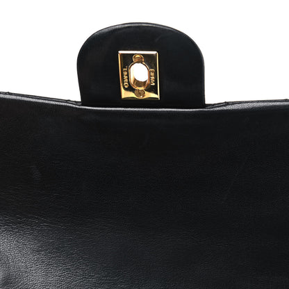 Chanel Lambskin Quilted Medium Double Flap Black 5 of 8