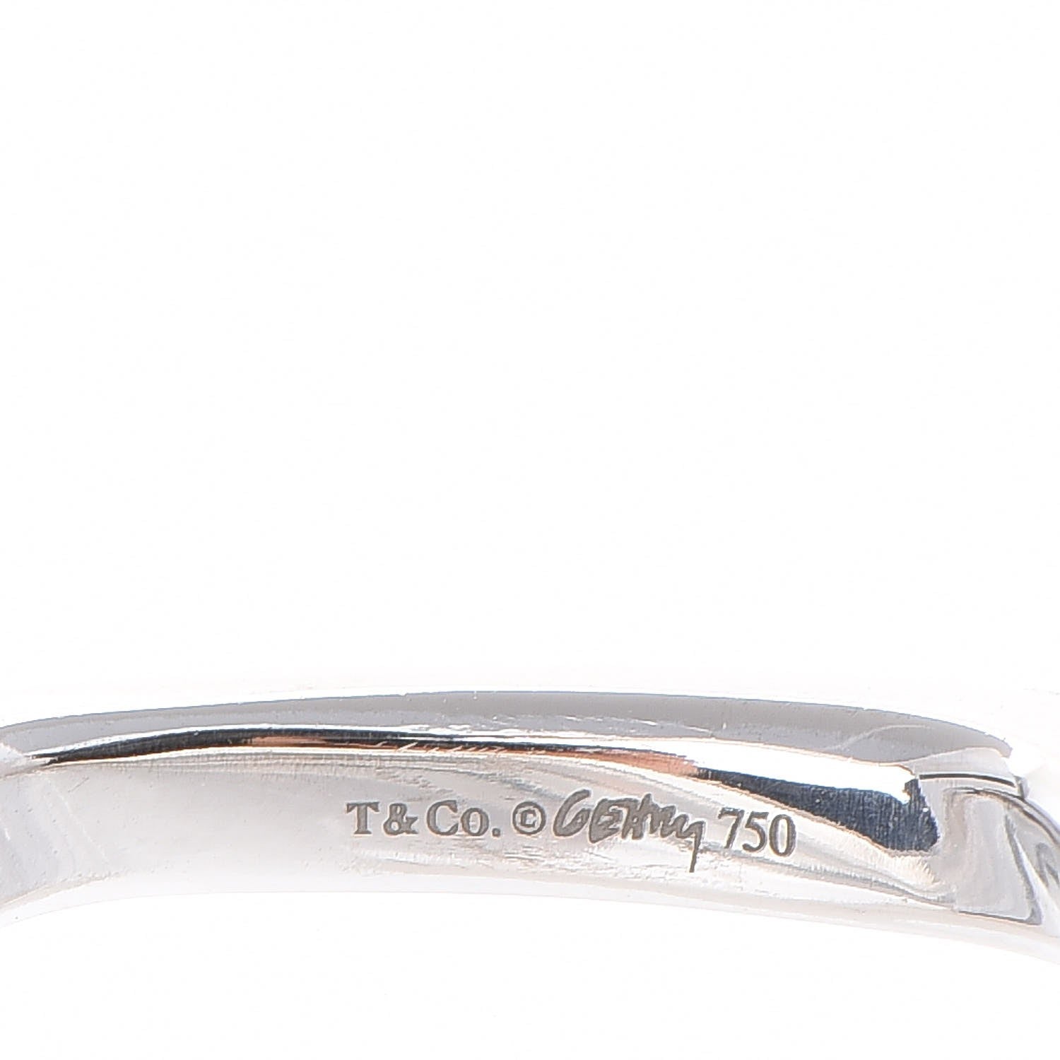 Tiffany 18K White Gold Diamond Frank Gehry Torque Ring 57 8 4 of 5