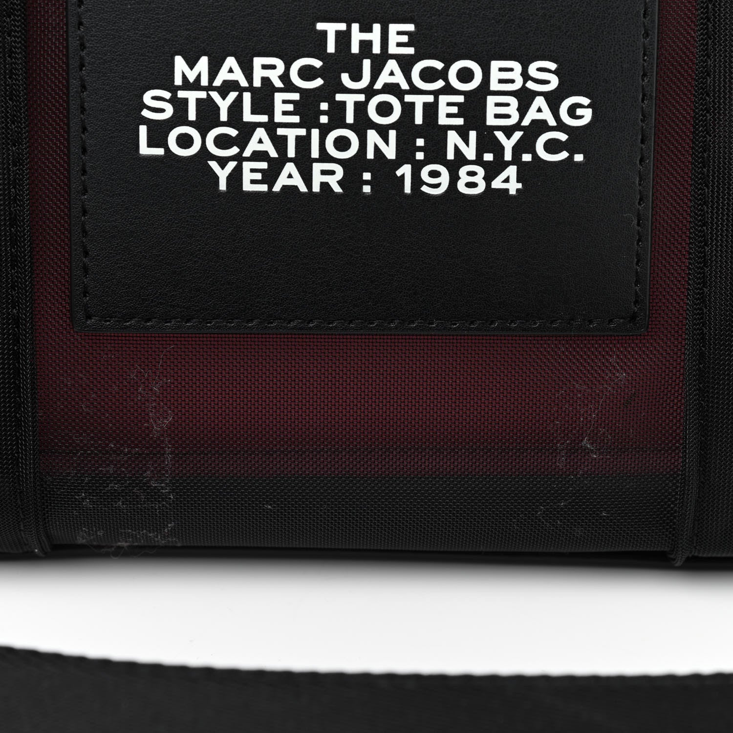 Marc Jacobs Nylon The Mesh Medium Tote Bag Black Pink 11 of 11