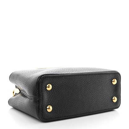 Louis Vuitton Taurillon Mini Chain Capucines Black 6 of 13