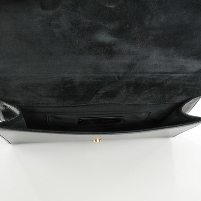 Saint Laurent Textured Patent Classic Y Ligne Clutch Black 5 of 7