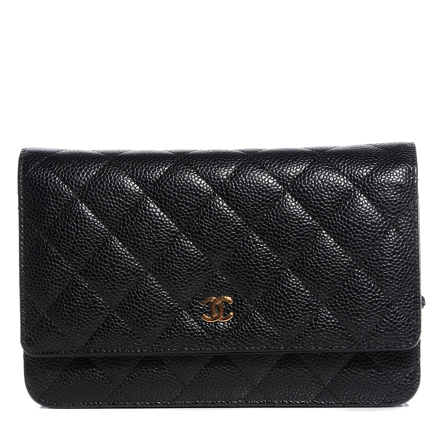Chanel Caviar Quilted Wallet On Chain WOC Black 1 of 9