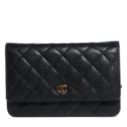 Chanel Caviar Quilted Wallet On Chain WOC Black 1 of 9