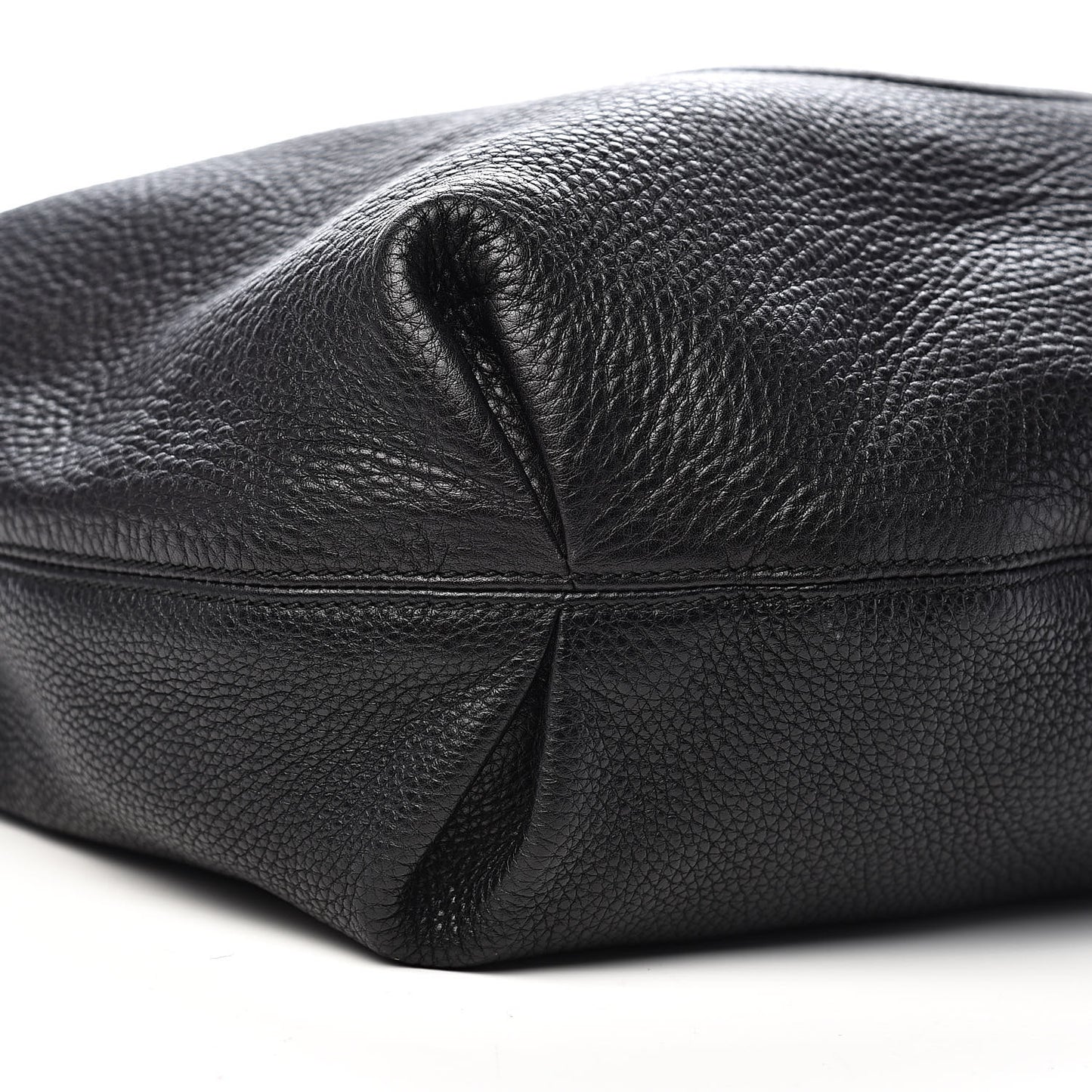 Pebbled Calfskin Soho Hobo Black