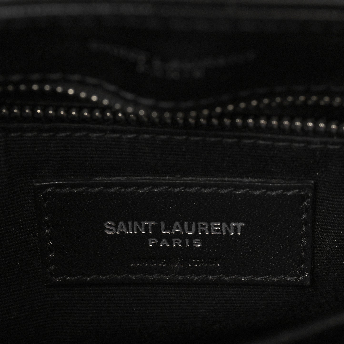 Calfskin Y Quilted Monogram Toy Loulou Crossbody Bag Black