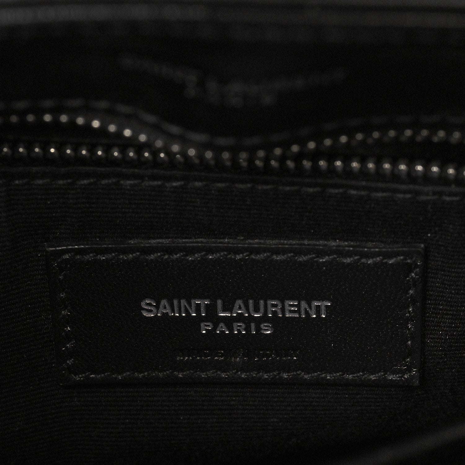 Saint Laurent Calfskin Y Quilted Monogram Toy Loulou Crossbody Bag Black 6 of 6