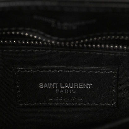 Saint Laurent Calfskin Y Quilted Monogram Toy Loulou Crossbody Bag Black 6 of 6