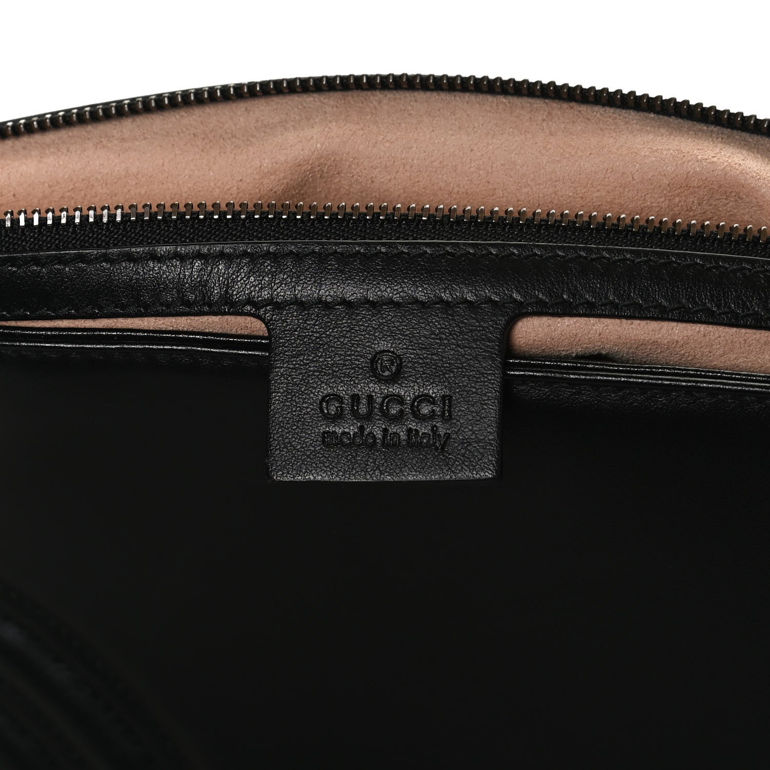 Gucci Calfskin Matelasse Medium GG Marmont Shoulder Bag Black 6 of 11