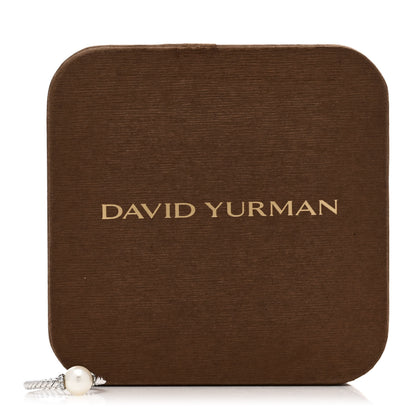 David Yurman 18K White Gold Pearl Diamond Petite Solari Station Ring 49 5 5 of 5