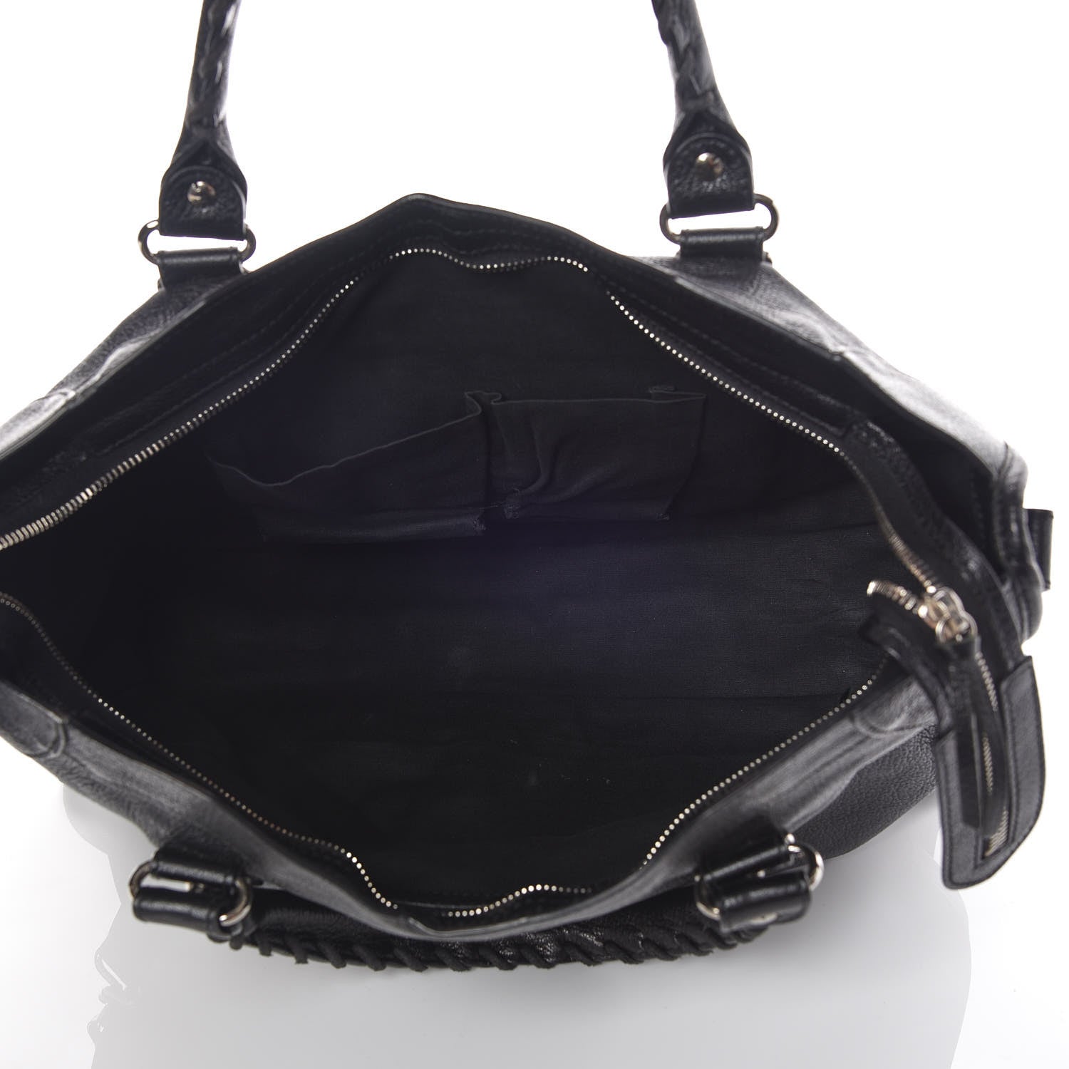 Balenciaga Chevre Silver Metallic Edge Hardware City Black 7 of 13