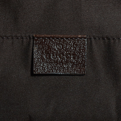 Gucci GG Monogram Medium Web Handle Vertical Tote Bag Dark Brown 7 of 9