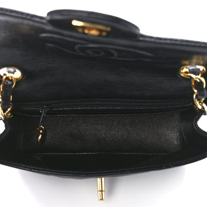 Chanel Lambskin Quilted Mini Square Flap Bag Black 4 of 11