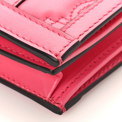 Gucci Calfskin GG Matelasse Card Case Wallet Rhodamine Pink 9 of 10