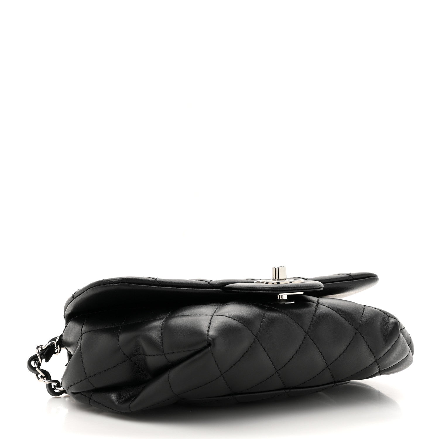 Chanel Calfskin Quilted CC Uniform Flap Belt Bag Black 4 of 10