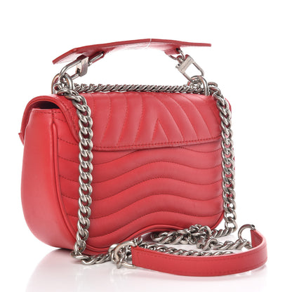 Louis Vuitton Calfskin New Wave Chain MM Ecarlate 3 of 13