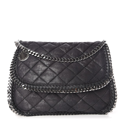 Stella McCartney Shaggy Deer Quilted Falabella Shoulder Bag Black 1 of 7