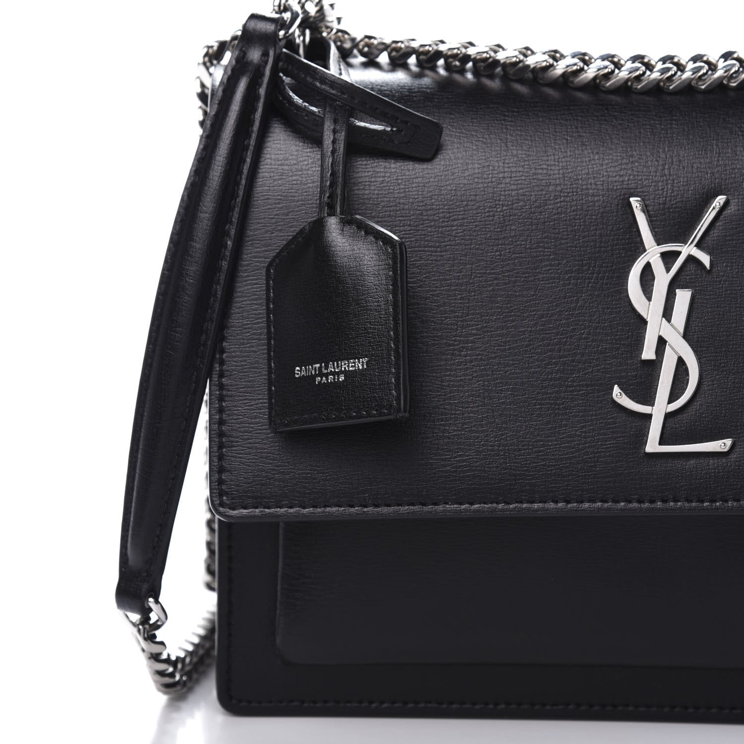 Saint Laurent Calfskin Medium Monogram Sunset Black 10 of 10