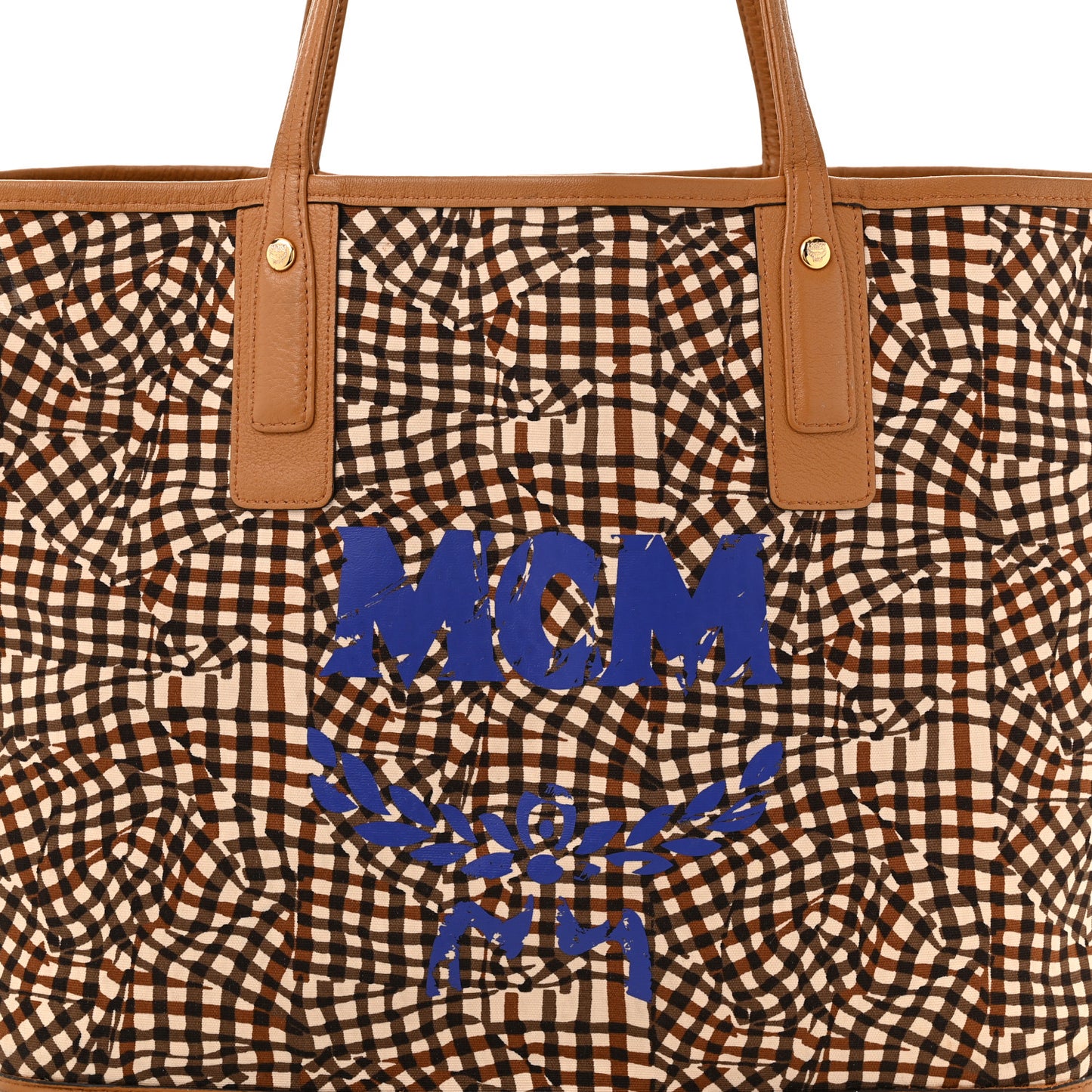 Visetos Medium Liz Reversible Shopper Tote Cognac
