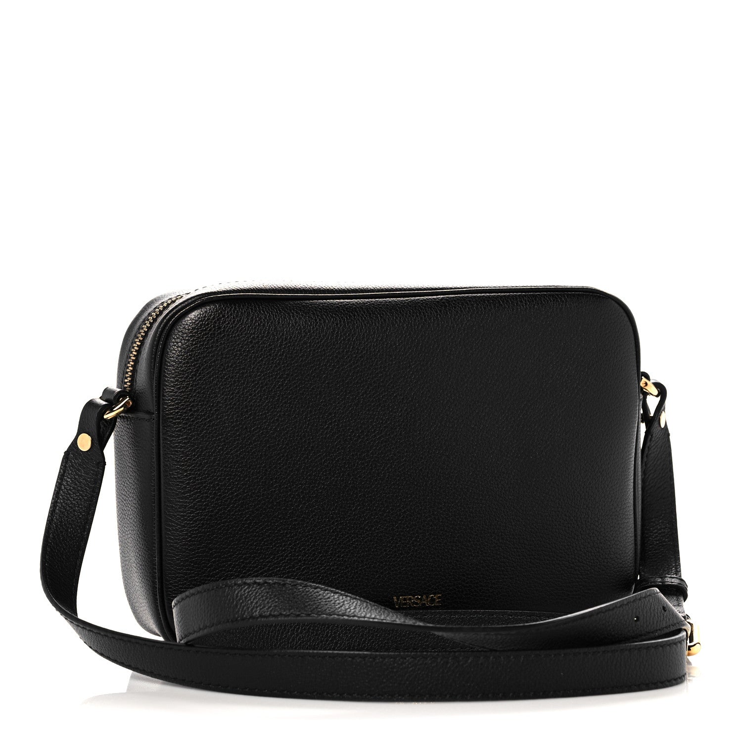 Versace Grained Calfskin Medusa Camera Bag Black 3 of 12