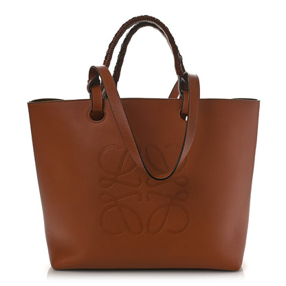 Loewe Smooth Calfskin Small Anagram Tote Tan 1 of 8