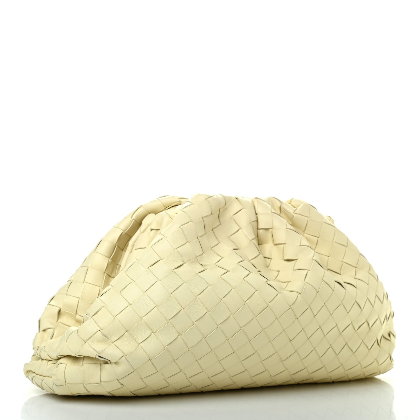 Nappa Maxi Intrecciato The Pouch Oversized Clutch Ice Cream