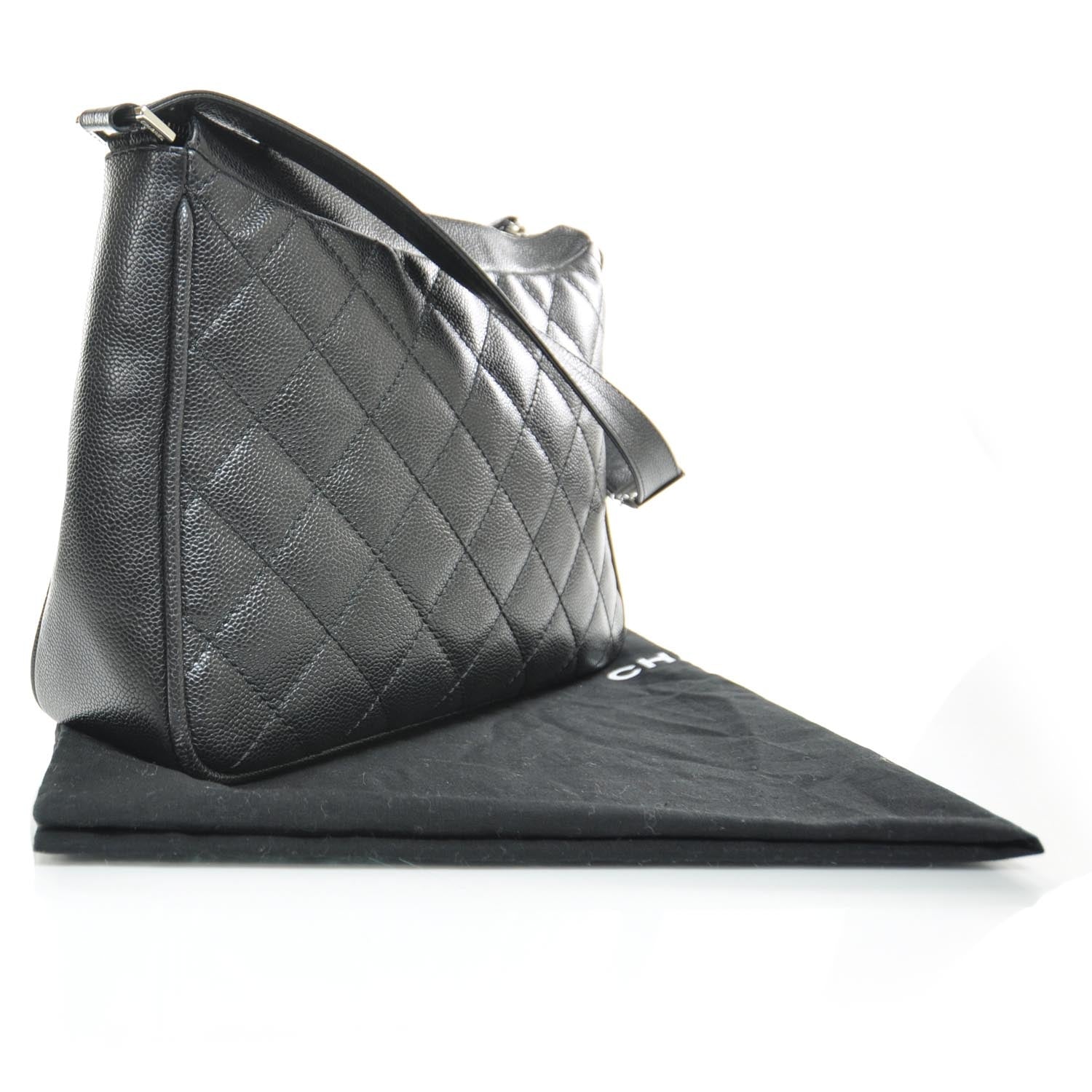 Chanel Caviar Quilted Shoulder Bag Black 3 of 9
