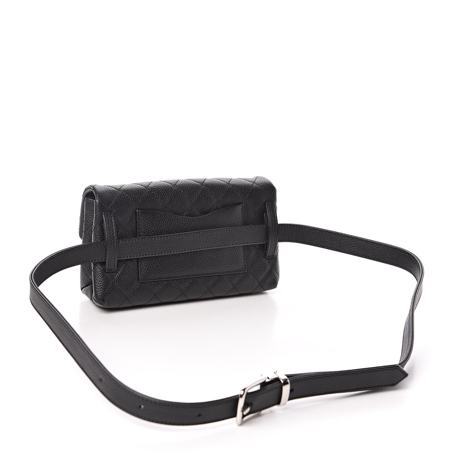 Chanel Grained Calfskin Quilted 2.55 Reissue Flap Belt Bag Clutch Black 3 of 10