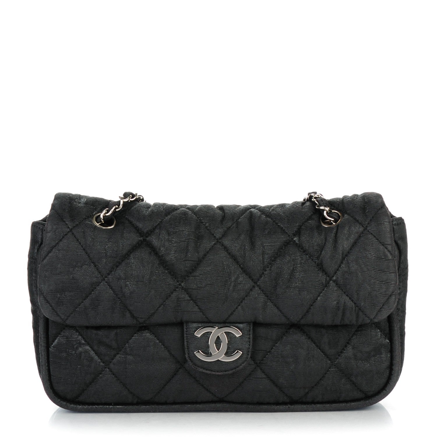Chanel Coated Canvas Le Marais Flap Black 1 of 7