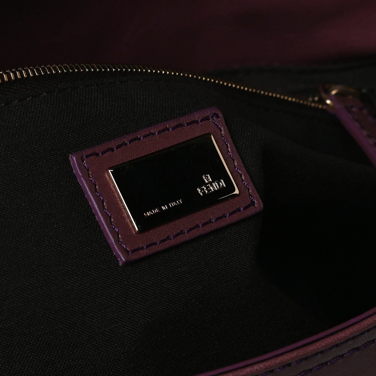 Fendi Vitello Acqua Maxi Baguette Shoulder Bag Malva 7 of 25