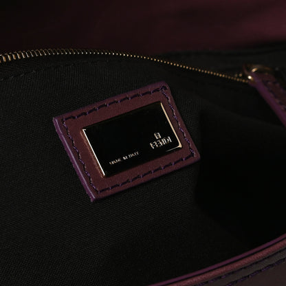 Fendi Vitello Acqua Maxi Baguette Shoulder Bag Malva 7 of 25