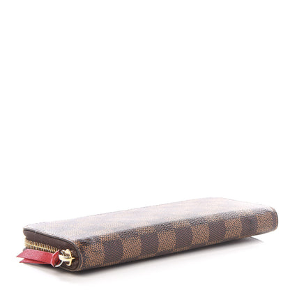 Louis Vuitton Damier Ebene Clemence Wallet Cherry 3 of 10