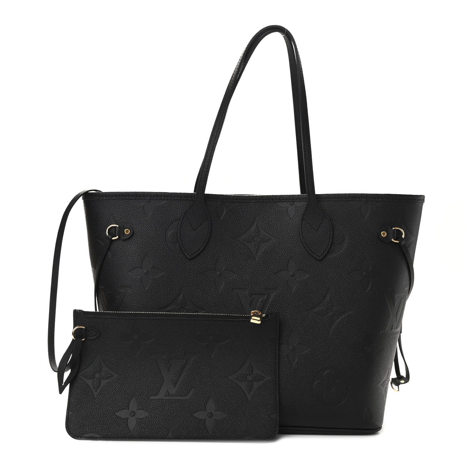 Louis Vuitton Empreinte Monogram Giant Neverfull MM Black 1 of 9