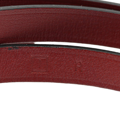 Hermes Chamonix Hapi 3MM Triple Tour Wrap Bracelet L Rouge H 4 of 4