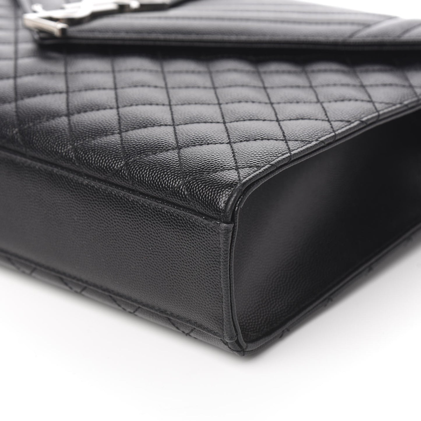 Grain De Poudre Large Tri-Quilt Monogram Satchel Black