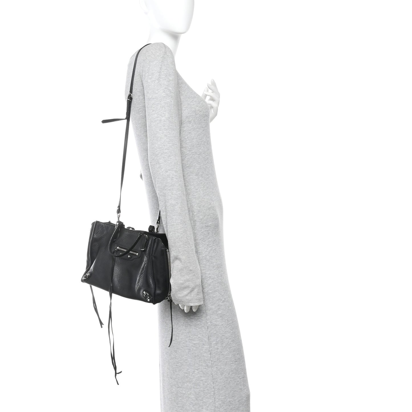 Veau Papier A6 Zip Around Tote Black