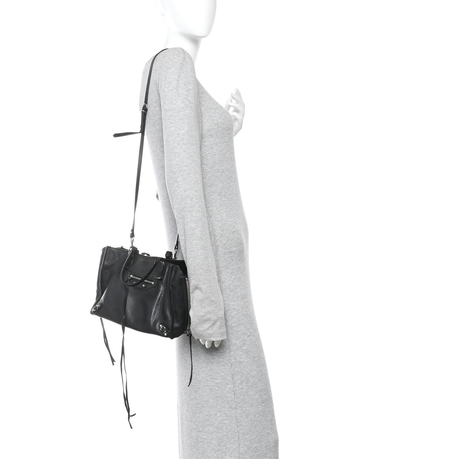 Balenciaga Veau Papier A6 Zip Around Tote Black 3 of 11